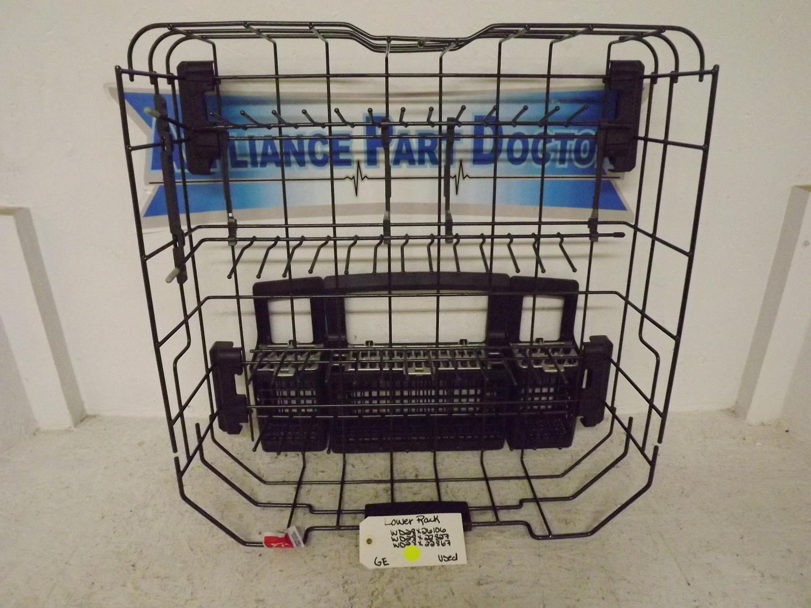 GE Dishwasher WD28X26106 WD28X22827 WD28X22867 Lower Rack Used GE Dishwasher WD28X26106 WD28X22827 WD28X22867 Lower Rack Used